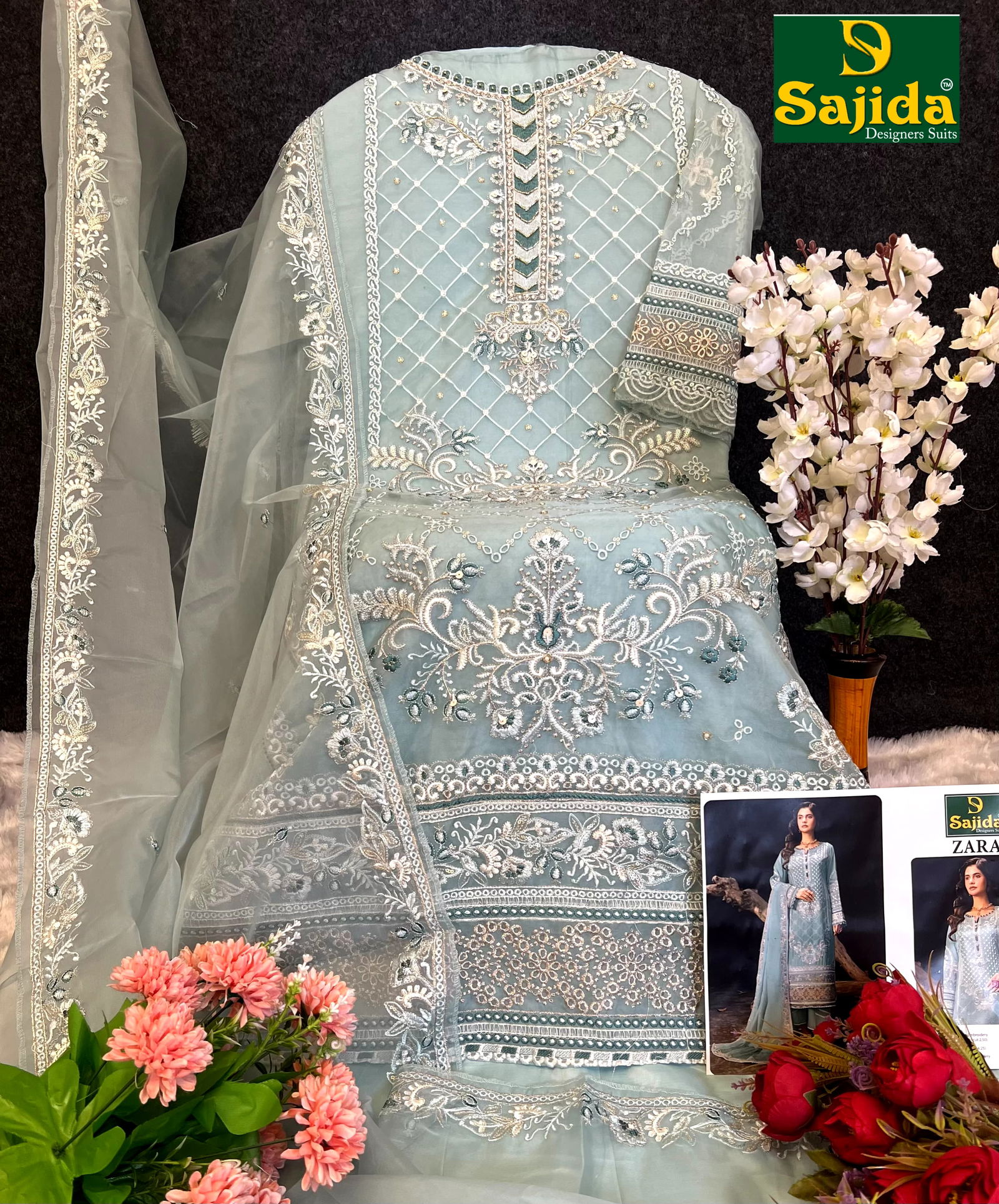 Zara By Sajida Designer Suit Wholesale Price In Surat